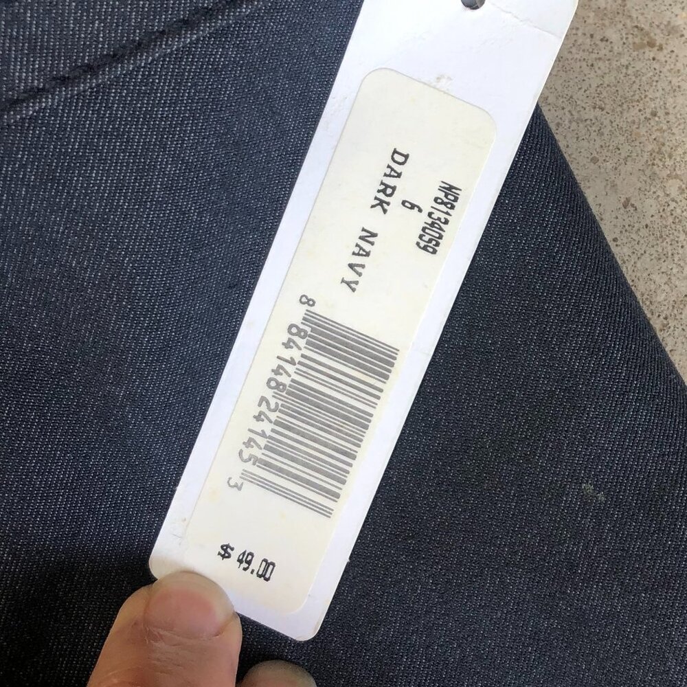 New Directions Dark Navy Pants Women’s 6 Denim Look Dress Pants Straight Leg NWT - Picture 8 of 8